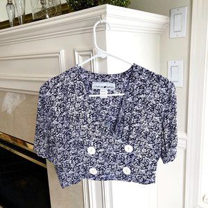 Vintage Floral Crop Top
